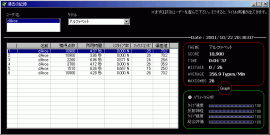 今までのスコアログも表示されます。 過去のスコアログ